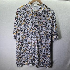 Pittsburgh Penguins Hockey Polo Shirt Men’s XL Sobe UPMC Promo print Cool 2695